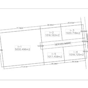 Blueprint of a rectangular building floor plan with dimensions.